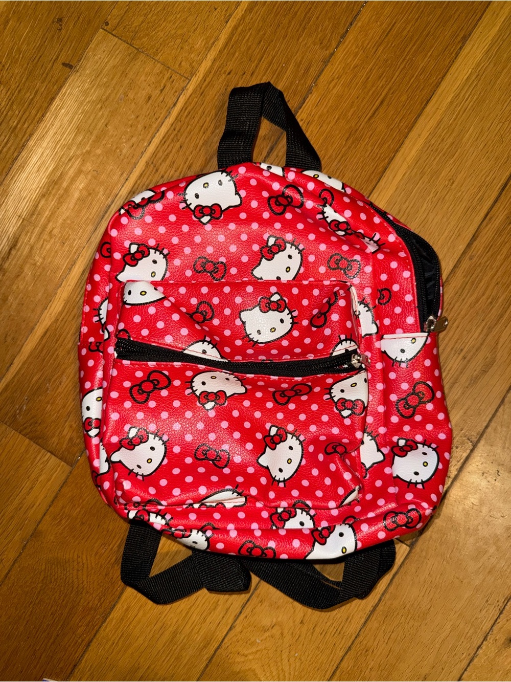 Hello Kitty Red and White Polka Dot Kids Backpack